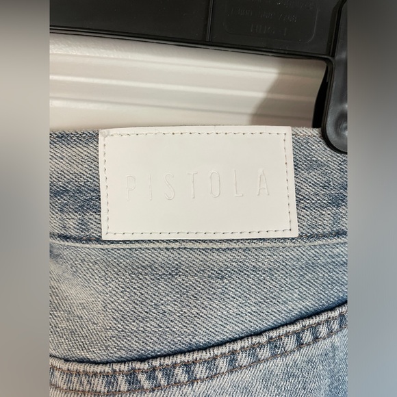 Pistola Light Blue Presley High Rise Relaxed Roller Jeans - Size 28 - Picture 10 of 10